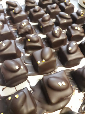 Chilli-Chocolate & Almond Salted Caramels
