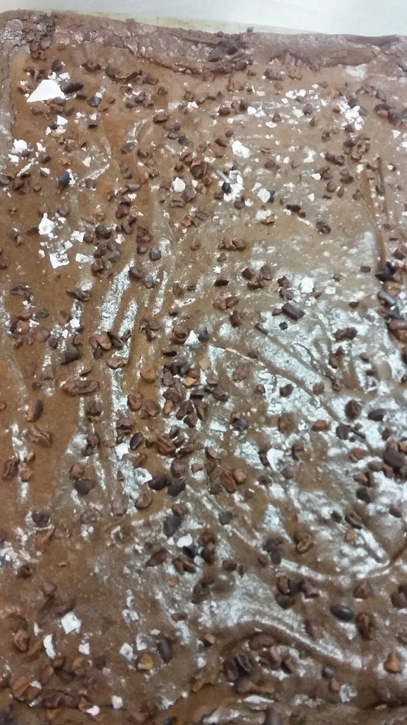 Cocoa Nibs & Sea Salt Brownies (gf)